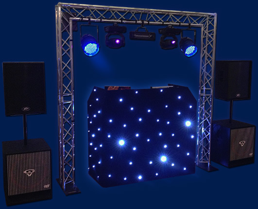 complete disco rig setup for wedding parties